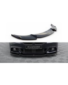 Добавка за предна броня/лип спойлер  V.3 за BMW 5 F10/F11 M-Pack - Maxton Design