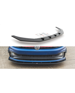 Добавка за предна броня/лип спойлер Volkswagen Polo GTI MK6 - Maxton Design