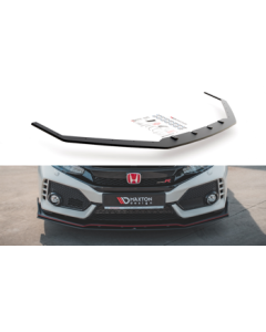 Добавка за предна броня/лип спойлер V.2 Honda Civic X Type-R - Maxton Design