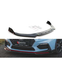 Добавка за предна броня/лип спойлер  V.6 + Добавки Hyundai I30 N Mk3 Хечбек/Fastback - Maxton Design
