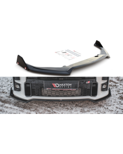 Добавка за предна броня/лип спойлер  V.3 + Добавки Toyota Gr Yaris Mk4 - Maxton Design