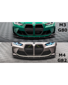 Добавка за предна броня/лип спойлер  на въглеродни влакна V.1 BMW M4 G82 / M3 G80