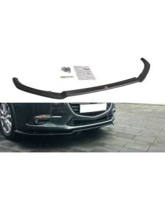 Добавка за предна броня/лип спойлер  V.1 Mazda 3 BN (MK3) Фейслифт - Maxton Design