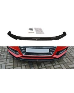 Добавка за предна броня/лип спойлер  V.1 Audi S4 / A4 S-Line B9 - Maxton Design