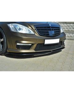 Добавка за предна броня/лип спойлер Mercedes S-Class W221 AMG