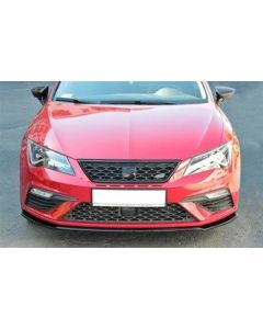 Добавка за предна броня/лип спойлер  V.2 Seat Leon Cupra / Fr Mk3 FL