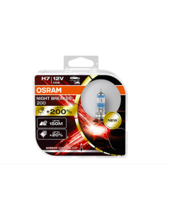 2 крушки за фар Osram H7 Night Breaker +200% 55W 12V PX26D