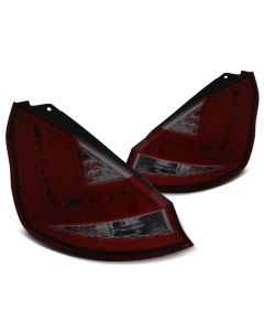 Стопове за FORD FIESTA MK7 08-12 HB  опушени LED BAR