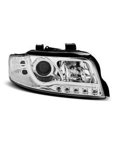 Фарове  TUBE LIGHT хром за AUDI A4 10.00-10.04