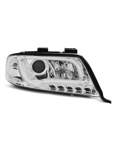 Фарове  TUBE LIGHT хром за AUDI A6 05.97-05.01