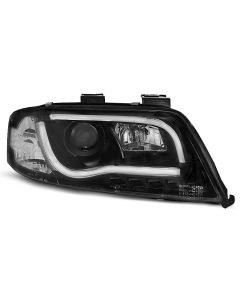 Фарове  TUBE LIGHT Черни за AUDI A6 06.01-05.04