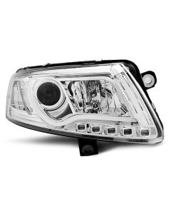 Фарове  TUBE LIGHT хром за AUDI A6 C6 04.04-08