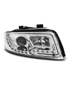 Фарове  TUBE LIGHT хром за AUDI A4 10.00-10.04