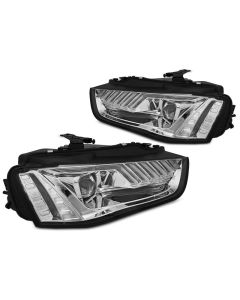 XENON Фарове  LED хром SEQ за AUDI A4 B8 12-15