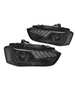 Фарове  LED Черни SEQ за AUDI A4 B8 12-15