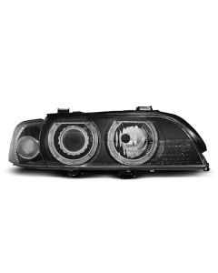 XENON Фарове  с ангелски очи Черни за BMW E39 09.95-06.03