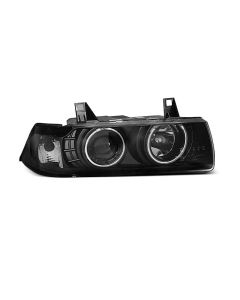 Фарове  с ангелски очи CCFL Черни за BMW E36 12.90-08.99 C/C