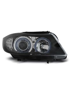 Фарове  с ангелски очи Черни LED INDICATOR за BMW E90/E91 03.05-08.08