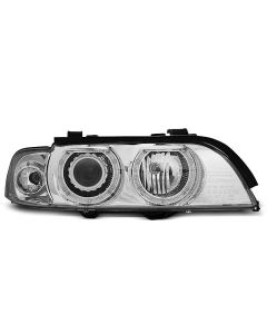 XENON Фарове  с ангелски очи хром за BMW E39 09.95-06.03