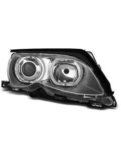 Фарове  с ангелски очи LED хром за BMW E46 09.01-03.05