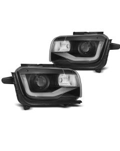 Фарове за CHEVROLET CAMARO 09-13 TUBE LIGHT Черни