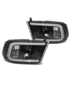 Фарове за DODGE RAM 09-18 TUBE LIGHT Черни