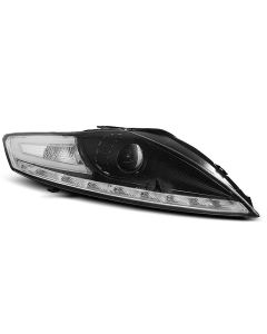 Фарове за FORD MONDEO 07.07-11.10 с дневни светлини Черни LED INDICATOR