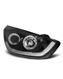 Фарове за HYUNDAI TUCSON IX35 10-13 Черни TUBE LIGHT