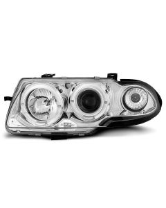 Фарове за OPEL ASTRA F 09.94-08.97 с ангелски очи хром