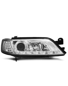 Фарове за OPEL VECTRA B 11.96-12.98 с дневни светлини хром LED INDICATOR