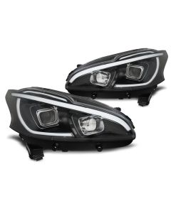 Фарове за PEUGEOT 208 4.12-06.15 TUBE LIGHT Черни