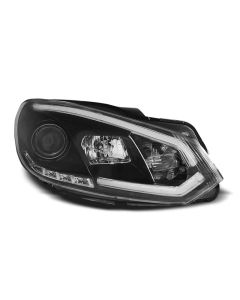 Фарове  TUBE LIGHT DRL Черни за VW GOLF 6 10.08-12