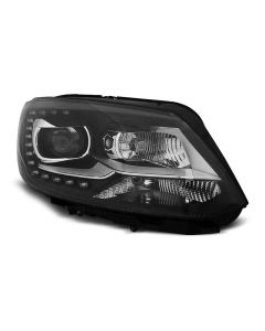 Фарове  TRUE DRL Черни за VW TOURAN II 08.10-15