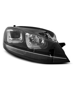 Фарове  U-LED LIGHT Черни с Черни LINE за VW GOLF 7 11.12-17 