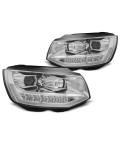 Фарове  TUBE LIGHT DRL хром SEQ за VW T6 15-19