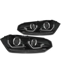 Фарове за VW POLO VI 2G 17-21 SEQ LED Черни