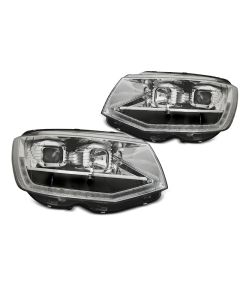 Фарове  TUBE LIGHT хром DRL SEQ за VW T6 15-19