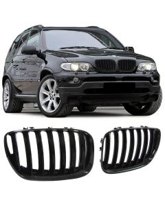 Бъбреци за BMW X5 E53 Facelift - черен гланц
