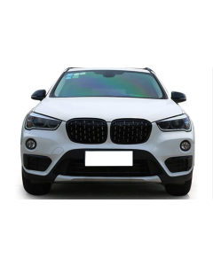 Решетки / Бъбреци за BMW X1 F48 (2015-2019) Diamond Style Черен Гланц