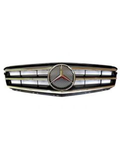 Решетка - Черна хромирана За Mercedes C-class W204 2007-2011г. Вариант 3