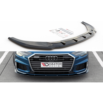 Добавка за предна броня/лип спойлер  V.2 Audi A6 S-Line / S6 C8 - Maxton Design