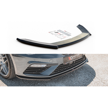 Добавка за предна броня/лип спойлер  V.4 Seat Leon Cupra / Fr Mk3 FL - Maxton Design