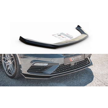Добавка за предна броня/лип спойлер  V.7 Seat Leon Cupra / Fr Mk3 FL - Maxton Design
