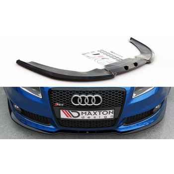 Добавка за предна броня/лип спойлер  V.2 Audi RS4 B7 - Maxton Design