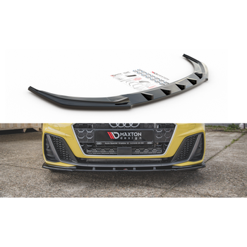 Добавка за предна броня/лип спойлер  V.1 Audi A1 S-Line GB - Maxton Design