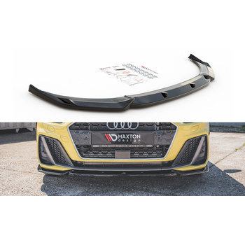 Добавка за предна броня/лип спойлер  V.3 Audi A1 S-Line GB - Maxton Design