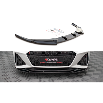 Добавка за предна броня/лип спойлер  V.1 Audi RS6 C8 / RS7 C8 - Maxton Design