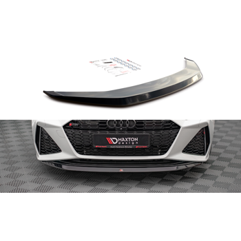 Добавка за предна броня/лип спойлер  V.3 Audi RS6 C8 / RS7 C8 - Maxton Design