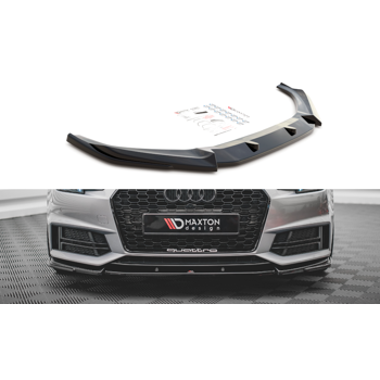 Добавка за предна броня/лип спойлер  V.3 Audi S4 / A4 S-Line B9 - Maxton Design