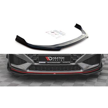 Добавка за предна броня/лип спойлер  V.3 Hyundai I30 N Hatchback/Fastback Mk3 Facelift - Maxton Design